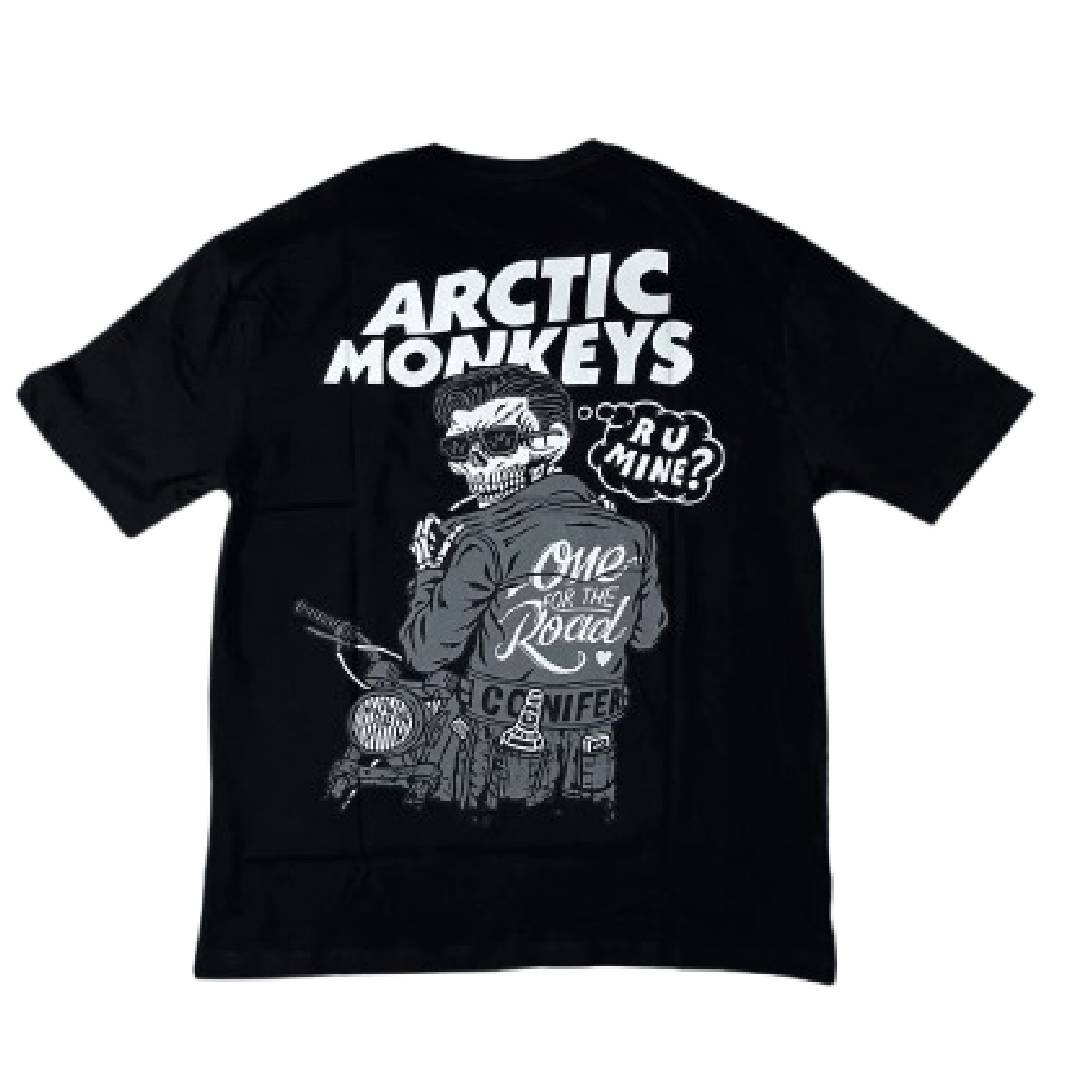 Arctic Monkeys Graphic T-Shirt – Oversized Unisex Black Cotton Tee 1 Arctic Monkeys Graphic T-Shirt – Oversized Unisex Black Cotton Tee