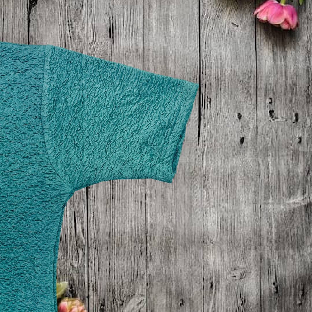 Trendy Teal Co-Ord Set for Women | Stylish T-Shirt & Pant Set | Casual & Comfort Wear 5 Trendy Teal Co-Ord Set for Women | Stylish T-Shirt & Pant Set | Casual & Comfort Wear - Image 5