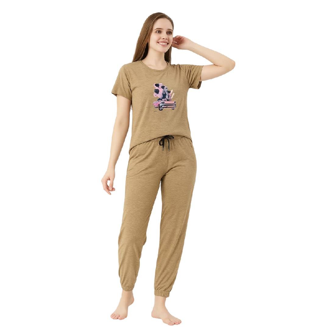 Trendy Beige Co-Ord Set for Women | Stylish T-Shirt & Pant Set | Casual & Comfort Wear 1 Trendy Beige Co-Ord Set for Women | Stylish T-Shirt & Pant Set | Casual & Comfort Wear